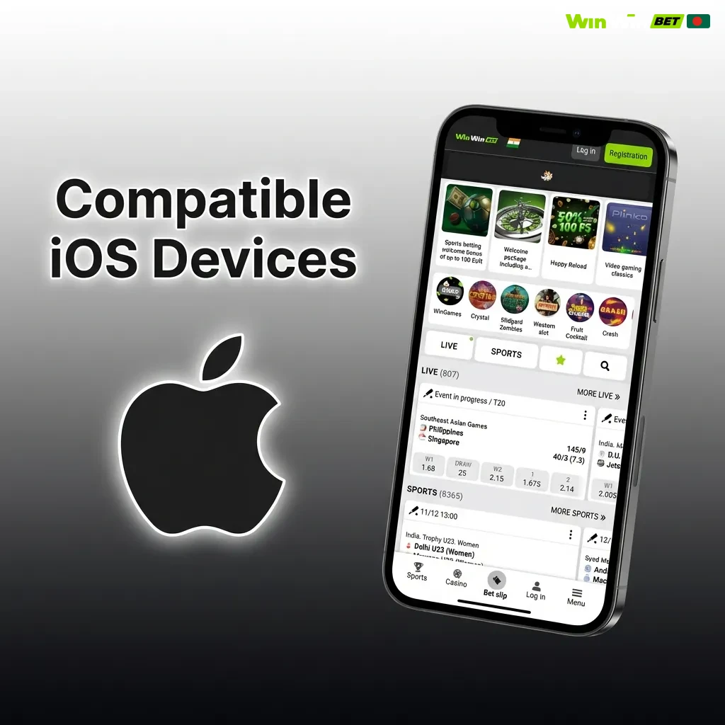 List of compatible iOS devices including iPhone X through 15 series, iPad 6th gen+, iPad Air 3rd gen+, and all iPad Pro models