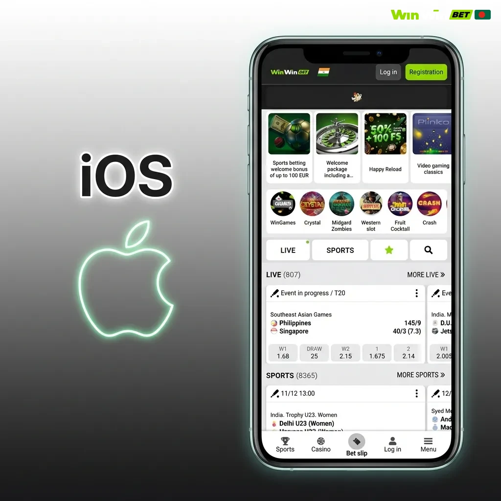 iOS app download screen showing App Store installation steps with Touch ID and Face ID security features