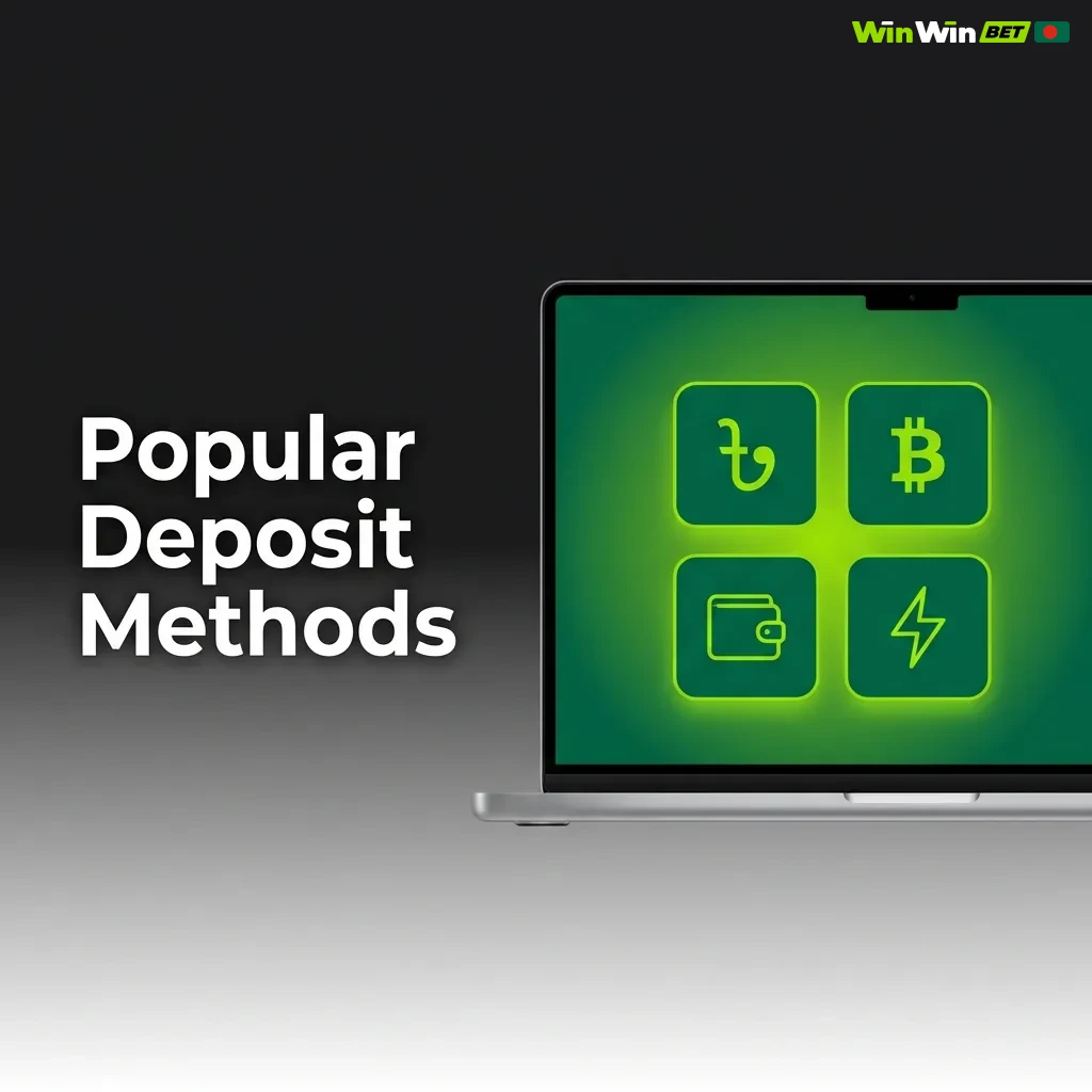 Popular deposit methods in Bangladesh including BinancePay, Nagad, MoneyGO, TRON, Bitcoin, BybitPay, and Ethereum options.