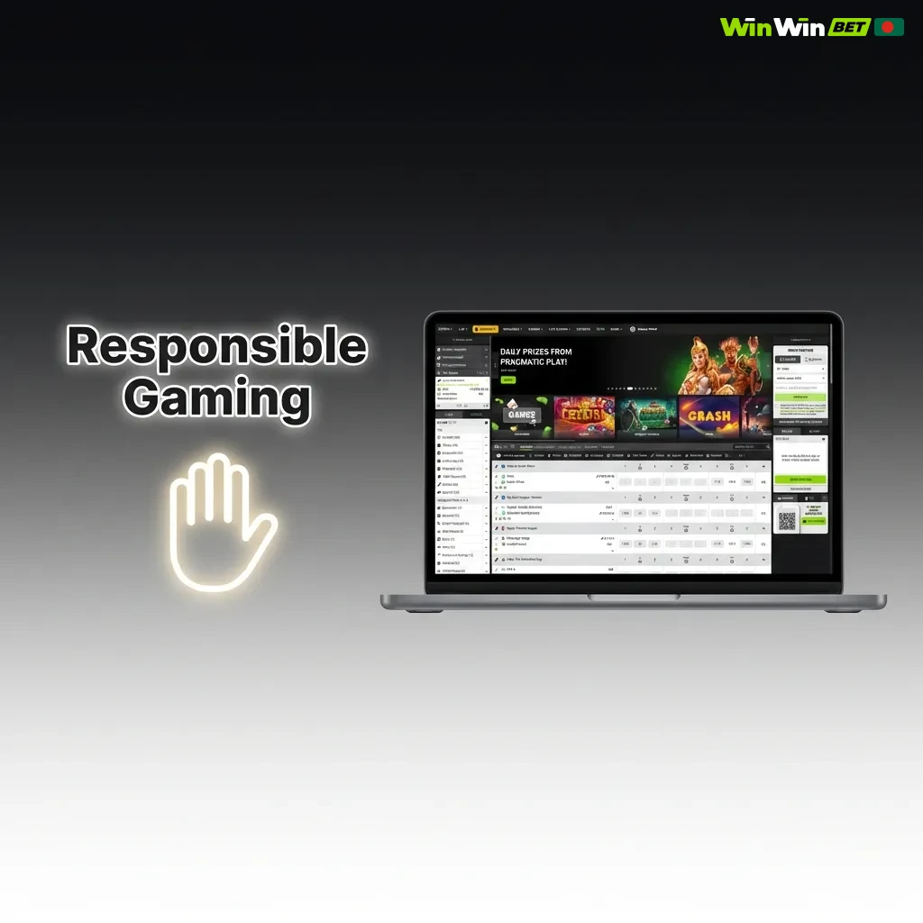 WinWin's responsible gaming tools including deposit limits, session reminders, and self-exclusion options for safe play.